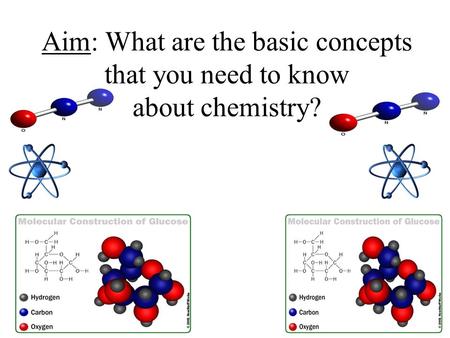 Aim: What are the basic concepts that you need to know about chemistry?