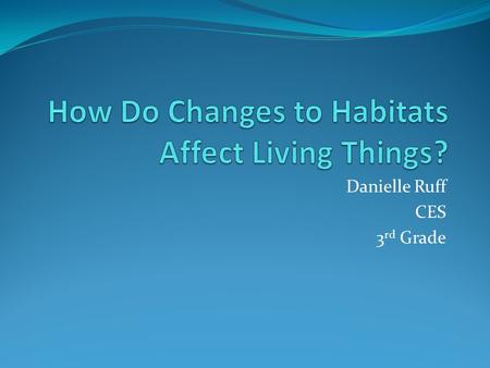 How Do Changes to Habitats Affect Living Things?