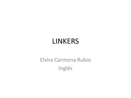 Elvira Carmona Rubio Inglés