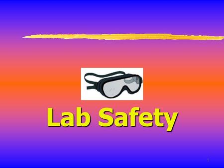 1 Lab Safety. 2 General Safety Rules 1. Listen to or read instructions carefully before attempting to do anything. Do not modify/change lab procedures.