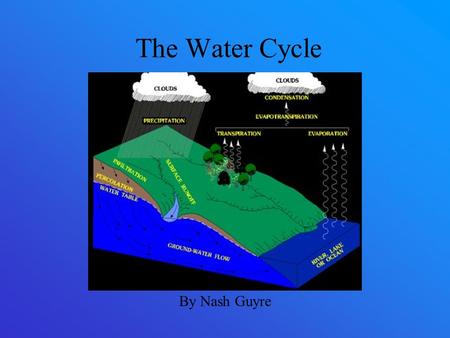 The Water Cycle By Nash Guyre.