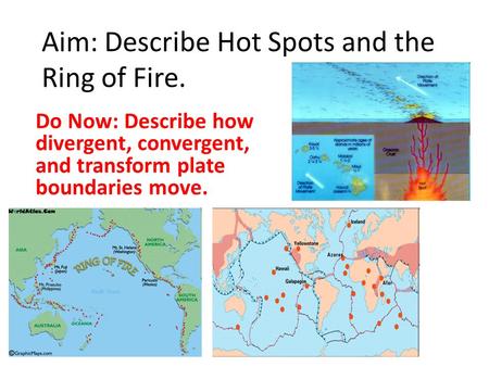 Aim: Describe Hot Spots and the Ring of Fire.
