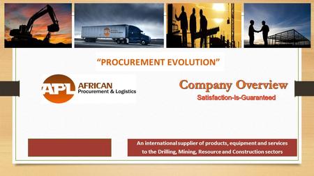 An international supplier of products, equipment and services to the Drilling, Mining, Resource and Construction sectors.