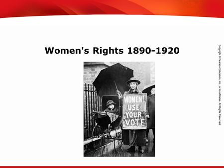 TEKS 8C: Calculate percent composition and empirical and molecular formulas. Women's Rights 1890-1920.