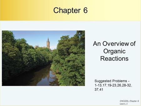 An Overview of Organic Reactions