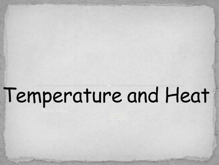 Thermal Energy  Temperature  Thermal Energy  Heat Transfer.