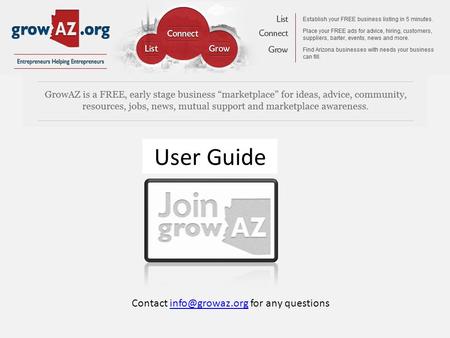 User Guide Contact for any