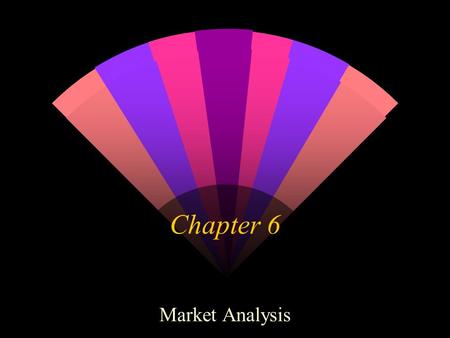 Chapter 6 Market Analysis. Areas of Analysis w Industry w Target market and customer Market segments geographics demographics psychographics buying characteristics.