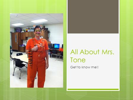 All About Mrs. Tone Get to know me!!. My Background!!  I graduated from Lowndes High School in 1997 and Valdosta State University in 2002.  I received.
