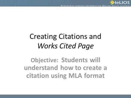 Mla essay works cited page