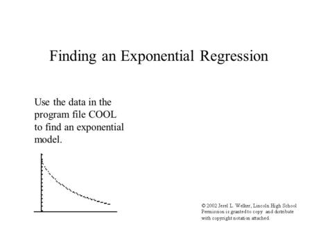 Exponential distribution