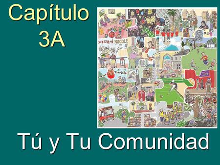 Capítulo 3A Tú y Tu Comunidad. talk about places in a community.