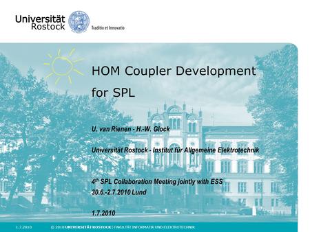 HOM Coupler Development for SPL