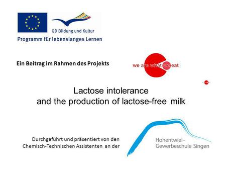 Lactose intolerance and the production of lactose-free milk