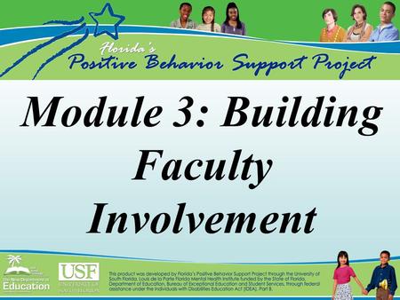 Module 3: Building Faculty Involvement