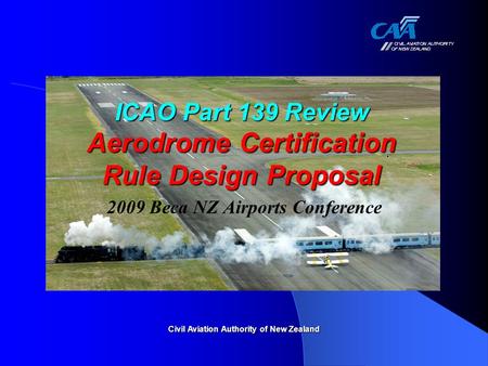 ICAO Part 139 Review Aerodrome Certification Rule Design Proposal
