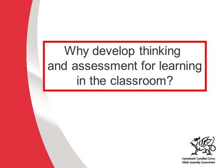 and assessment for learning