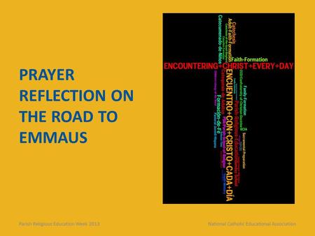 Prayer Reflection on the Road to Emmaus