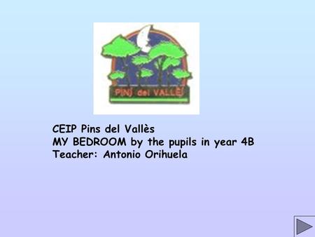 CEIP Pins del Vallès MY BEDROOM by the pupils in year 4B