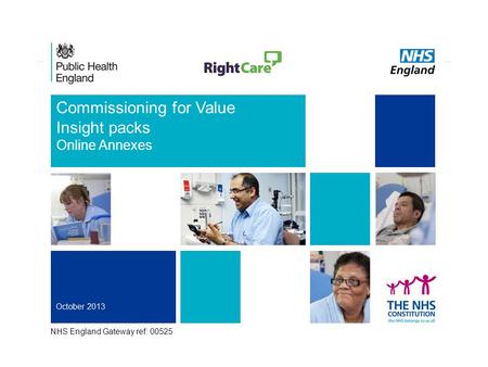 1 Commissioning for Value Insight packs Online Annexes NHS England Gateway ref: 00525.
