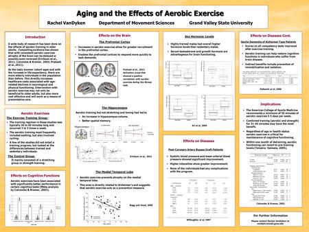 Aging and the Effects of Aerobic Exercise Rachel VanDykenDepartment of Movement Sciences Grand Valley State University Aerobic Exercises The existence.