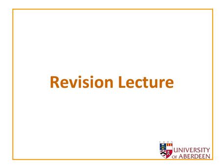Revision Lecture. 2 Topics Peer-to-peer computing –Algorithms & issues –Gnutella –Scalability –Security –Freenet –JXTA –BitTorrent Agent-based computing.
