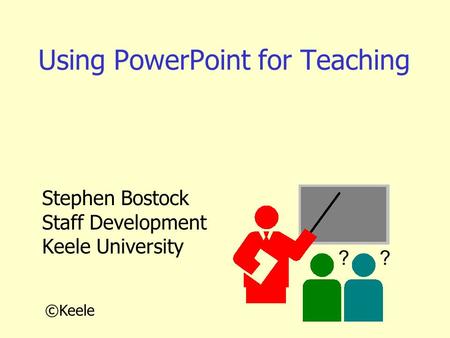 Using PowerPoint for Teaching