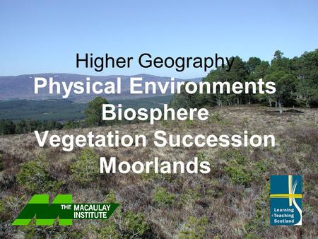 Moorlands - plant succession