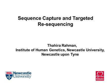 Sequence Capture and Targeted Re-sequencing