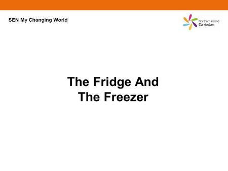 The Fridge And The Freezer SEN My Changing World.