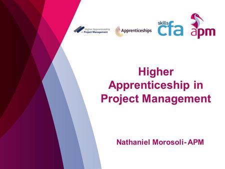 Higher Apprenticeship in Project Management Nathaniel Morosoli- APM.
