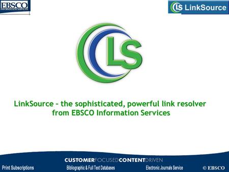 LinkSource – the sophisticated, powerful link resolver