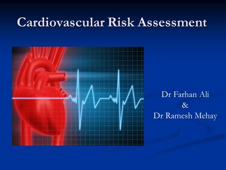 Cardiovascular Risk Assessment