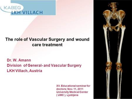 The role of Vascular Surgery and wound care treatment