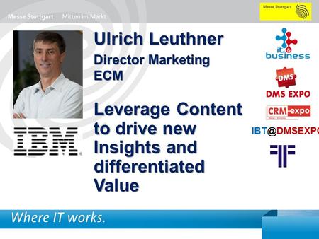 Leverage Content to drive new Insights and differentiated Value
