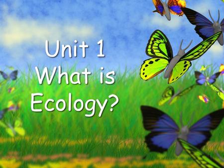 1 Unit 1 What is Ecology?. 2 Organisms and Their Environment.