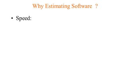 Why Estimating Software ? Speed:. Why Callidus Estimating Software ? Speed: Consistency: