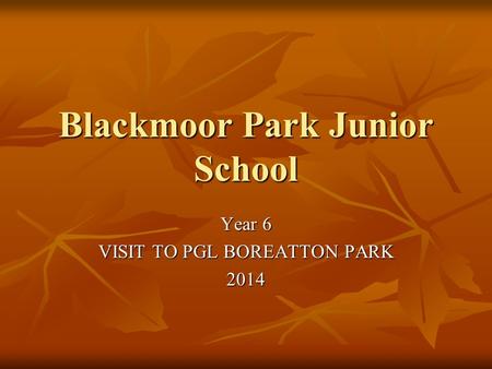 Blackmoor Park Junior School