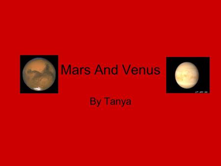 Mars And Venus By Tanya.