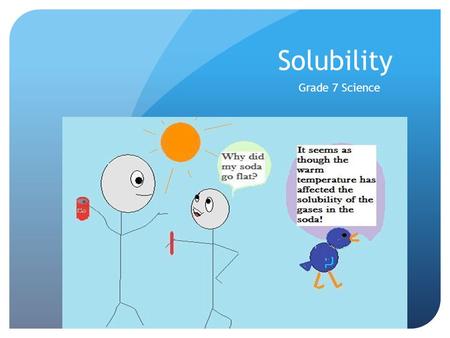 Solubility Grade 7 Science.