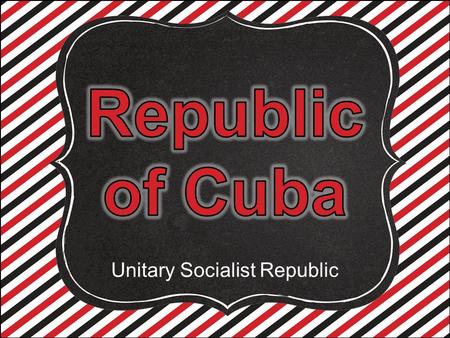 Unitary Socialist Republic. Capitol Building in Havana, Cuba.