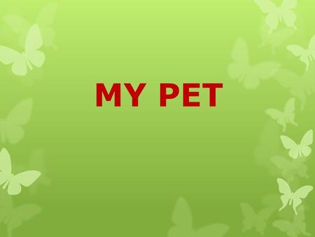 MY PET. [t], [d], [s], [z], [m], [n], [k], [h], [r], [k], [g], [b], [p], [s]