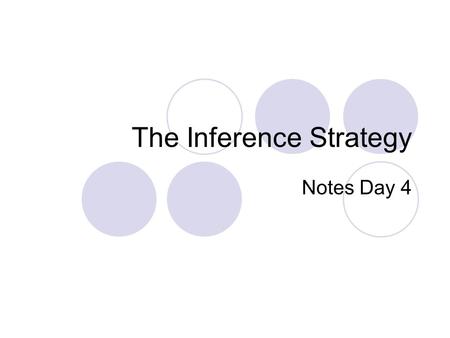 The Inference Strategy Notes Day 4. Review What is an inference? What the two major types of questions? Where do you find the answer to the factual questions?