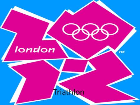 Triathlon. Triathlon is made up of 3 different sports, the order of the sports is swimming, cycling, then running. There are certain distances for each.