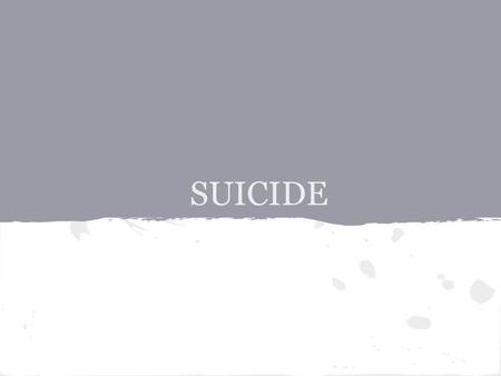 SUICIDE. Suicide is a major preventable public health problem. In 2007 it was the 10th leading cause of death in the United States. It was responsible.