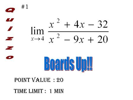 Point Value : 20 Time limit : 1 min #1. Point Value : 20 Time limit : 1 min #2.
