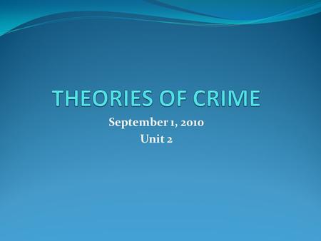 September 1, 2010 Unit 2. This week Reading – Chapter 3 Discussion Question It is quite common for the fear of crime to greatly exceed individuals' actual.