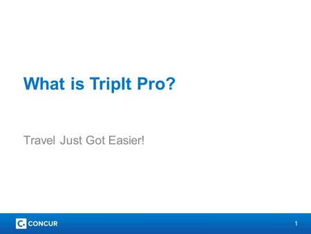 1 What is TripIt Pro? Travel Just Got Easier!. 2 Improve your Travel Experience Sends real time alerts for delays, cancellations and gate changes Finds.