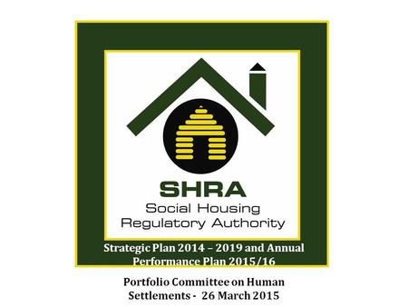 Strategic Plan 2014 – 2019 and Annual Performance Plan 2015/16