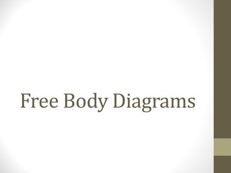 Free Body Diagrams.